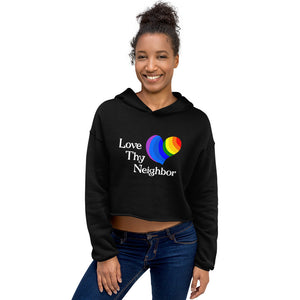 Love Thy Neighbor 2 Crop Hoodie