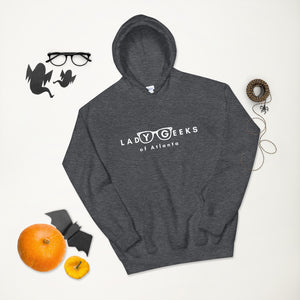 Lady Geeks of Atlanta Monotone Logo Unisex Hoodie