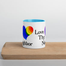 Love Thy Neighbor Mug with Color Inside